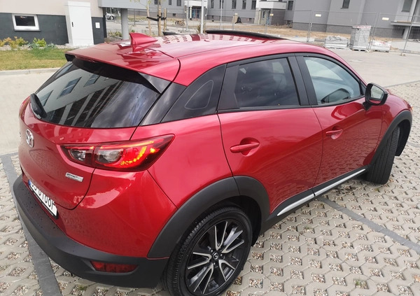 Mazda CX-3 cena 74900 przebieg: 71500, rok produkcji 2018 z Słupsk małe 137